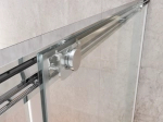 Paroi de douche coulissante, L. 90 à 220 cm, Hauteur 150 à 220 cm, fabrication sur mesure, verre de sécurité et traité anti-calcaire, garantie 5 ans, LIVRAISON OFFERTE
